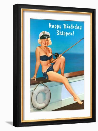 Happy Birthday Skipper-null-Framed Art Print