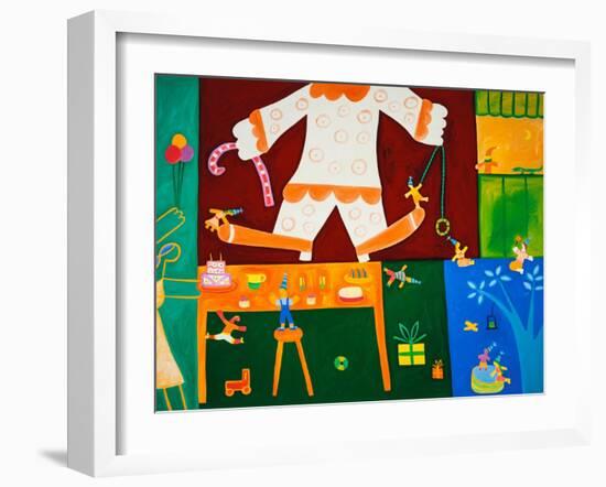 Happy Birthday to you, 2001,(oil on linen)-Cristina Rodriguez-Framed Giclee Print