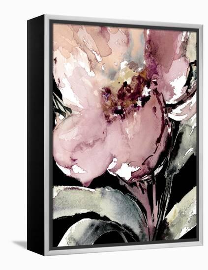 Happy Bloom on Black II-Lanie Loreth-Framed Stretched Canvas