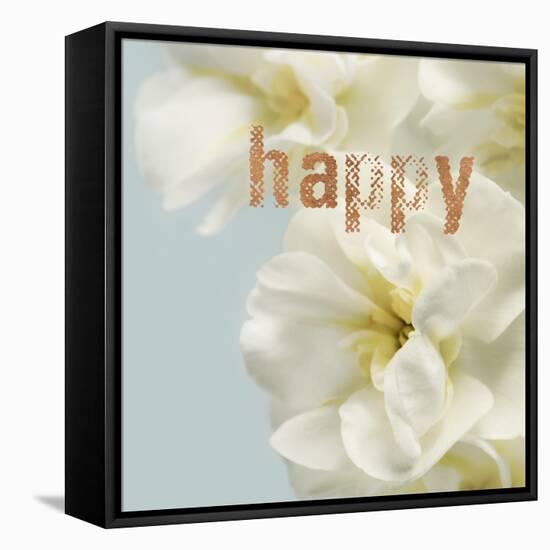 Happy Blooms-Julie Greenwood-Framed Stretched Canvas