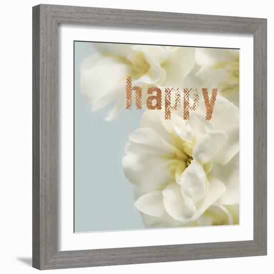 Happy Blooms-Julie Greenwood-Framed Art Print