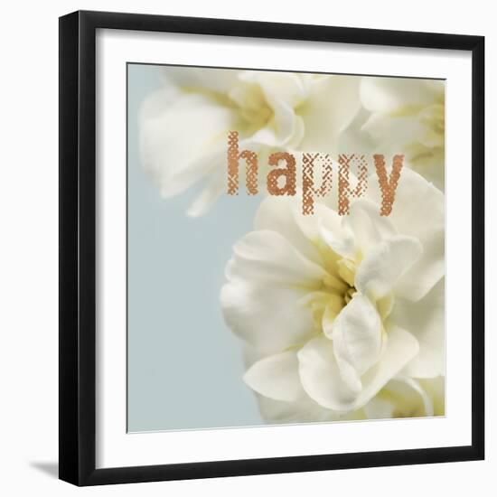 Happy Blooms-Julie Greenwood-Framed Art Print