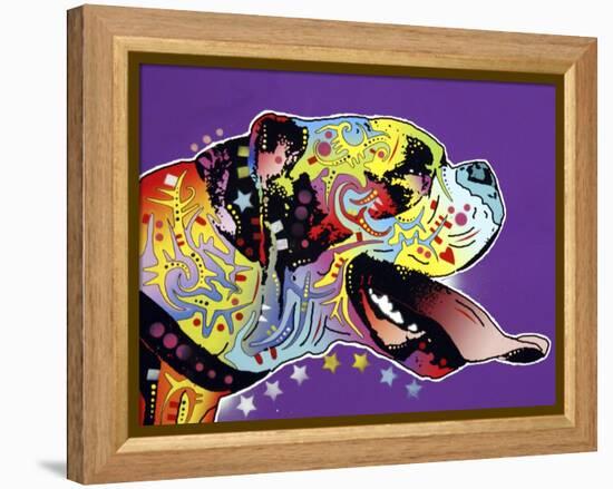 Happy Boxer-Dean Russo-Framed Premier Image Canvas