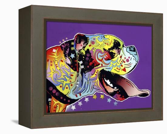 Happy Boxer-Dean Russo-Framed Premier Image Canvas