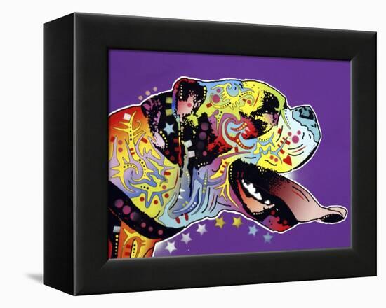 Happy Boxer-Dean Russo-Framed Premier Image Canvas