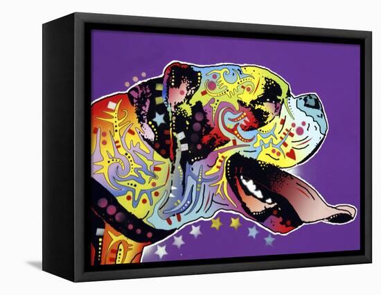 Happy Boxer-Dean Russo-Framed Premier Image Canvas