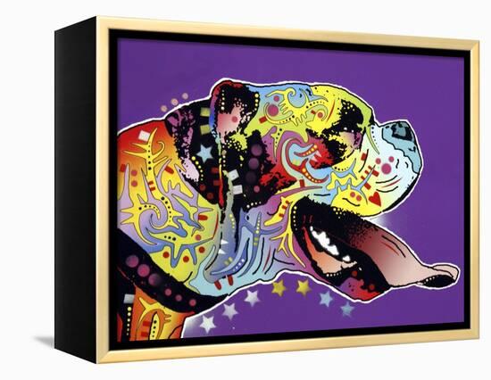 Happy Boxer-Dean Russo-Framed Premier Image Canvas