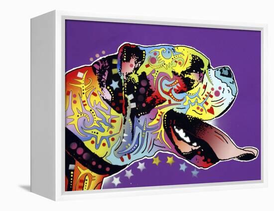 Happy Boxer-Dean Russo-Framed Premier Image Canvas