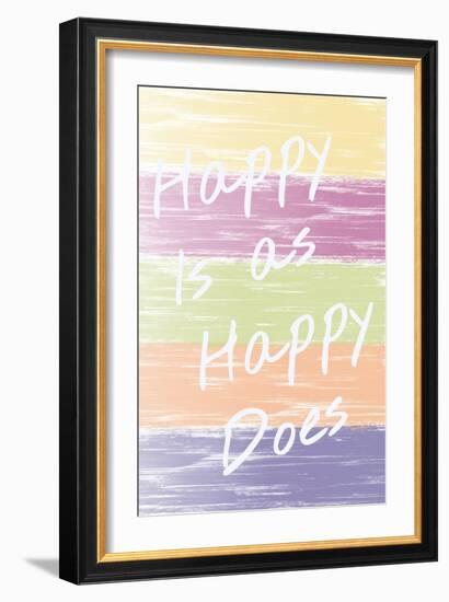 Happy Brush-Melody Hogan-Framed Art Print