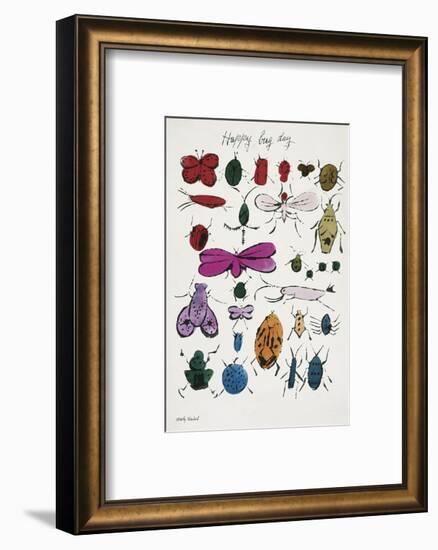 Happy Bug Day, 1954-Andy Warhol-Framed Art Print