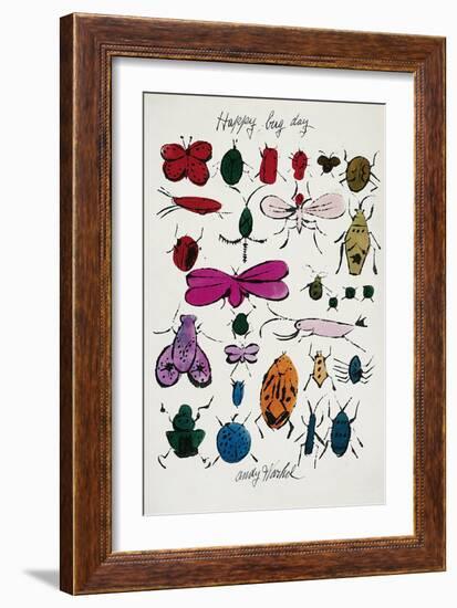 Happy Bug Day, c.1954-Andy Warhol-Framed Art Print