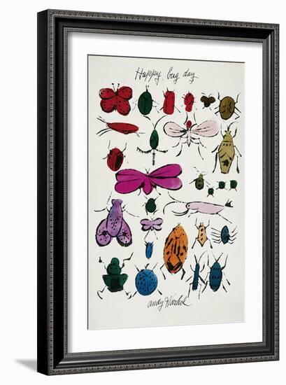 Happy Bug Day, c.1954-Andy Warhol-Framed Art Print