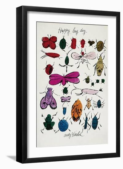 Happy Bug Day, c.1954-Andy Warhol-Framed Art Print