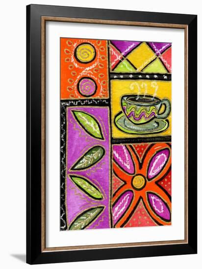 Happy Coffee and Flowers-Wyanne-Framed Giclee Print