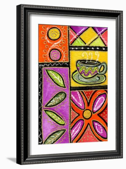 Happy Coffee and Flowers-Wyanne-Framed Giclee Print