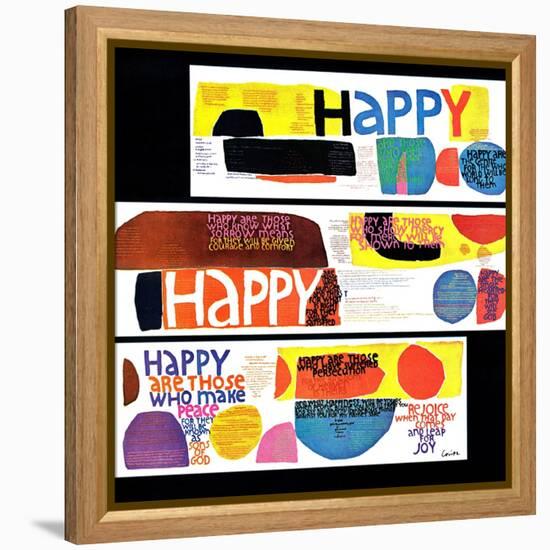 "Happy Collage," December 28, 1968-null-Framed Premier Image Canvas