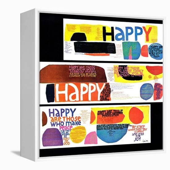 "Happy Collage," December 28, 1968-null-Framed Premier Image Canvas