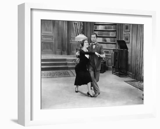 Happy Couple Dancing-null-Framed Photo