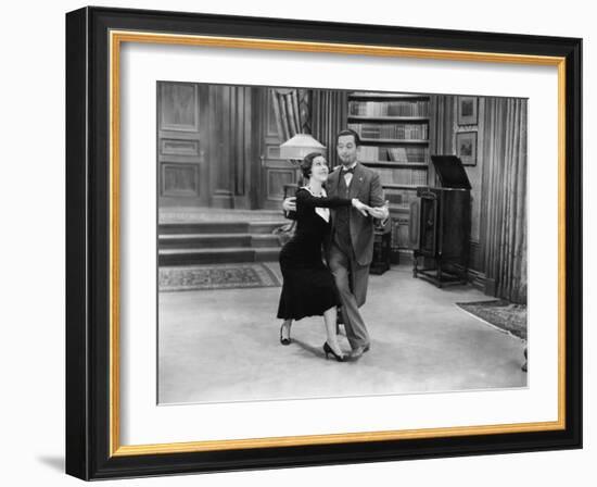 Happy Couple Dancing-null-Framed Photo