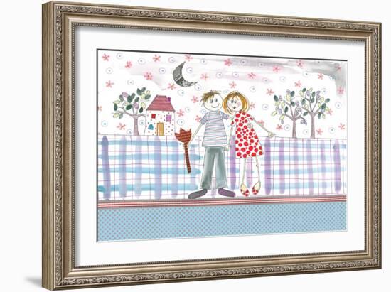 Happy Couple-Effie Zafiropoulou-Framed Giclee Print