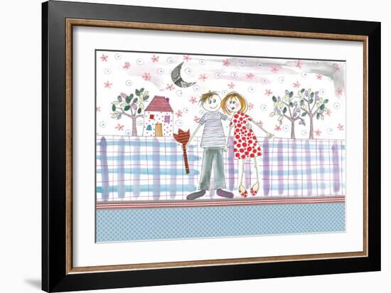 Happy Couple-Effie Zafiropoulou-Framed Giclee Print