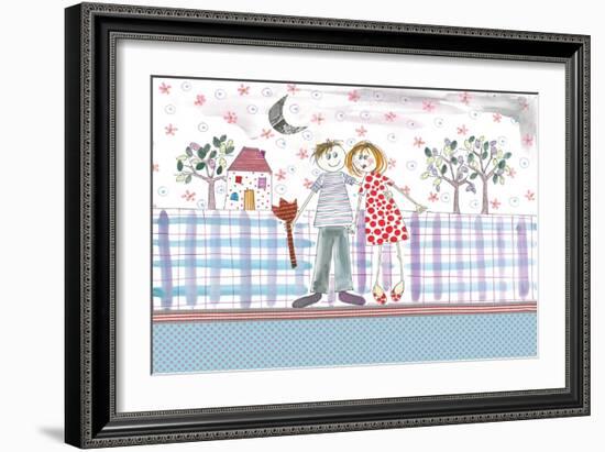 Happy Couple-Effie Zafiropoulou-Framed Giclee Print