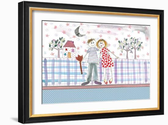 Happy Couple-Effie Zafiropoulou-Framed Giclee Print