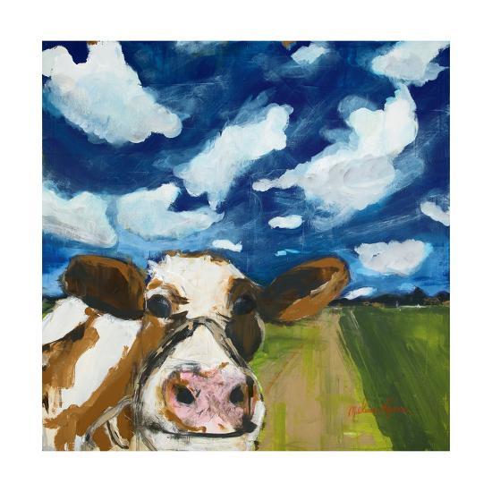 happy cow art print by melissa lyons art com