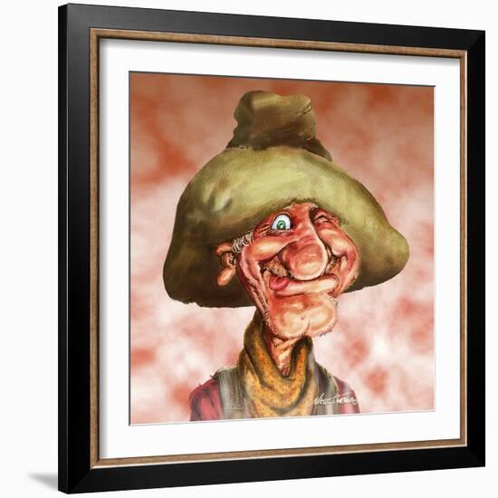 Happy Cowboy-Nate Owens-Framed Giclee Print