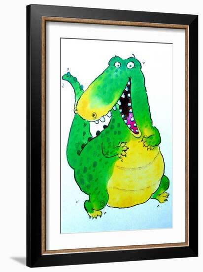 Happy Crocodile-Maylee Christie-Framed Giclee Print