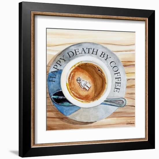 Happy Death by Coffee 2-Jennifer Redstreake Geary-Framed Art Print