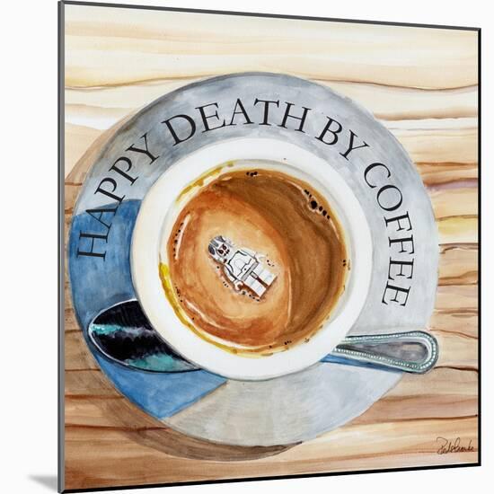 Happy Death by Coffee 2-Jennifer Redstreake Geary-Mounted Art Print