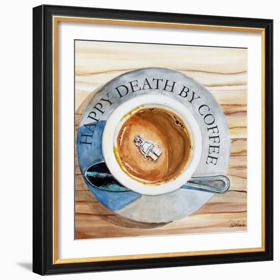 Happy Death by Coffee 2-Jennifer Redstreake Geary-Framed Art Print