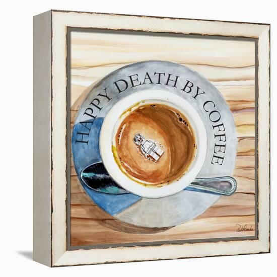 Happy Death by Coffee 2-Jennifer Redstreake Geary-Framed Stretched Canvas