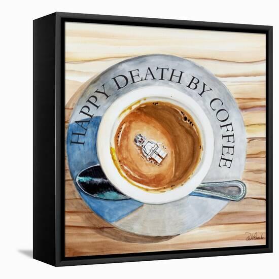 Happy Death by Coffee 2-Jennifer Redstreake Geary-Framed Stretched Canvas