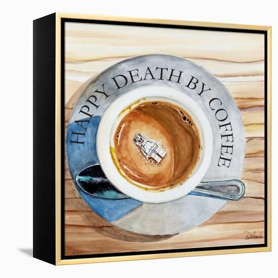 Happy Death by Coffee 2-Jennifer Redstreake Geary-Framed Stretched Canvas