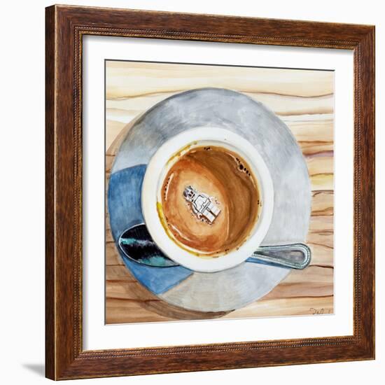 Happy Death by Coffee-Jennifer Redstreake Geary-Framed Premium Giclee Print