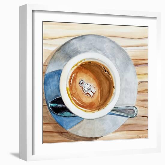 Happy Death by Coffee-Jennifer Redstreake Geary-Framed Premium Giclee Print