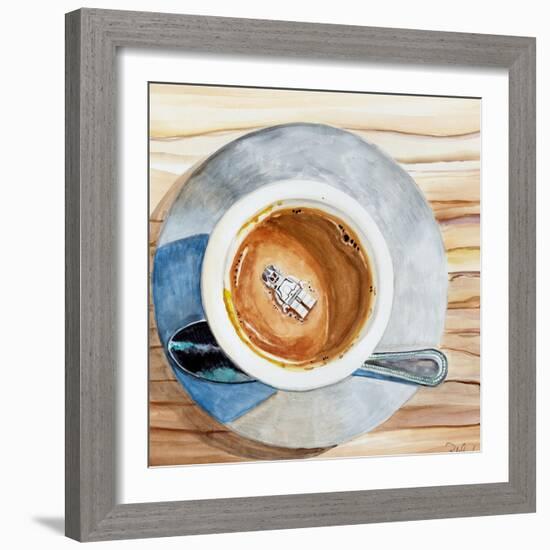 Happy Death by Coffee-Jennifer Redstreake Geary-Framed Art Print