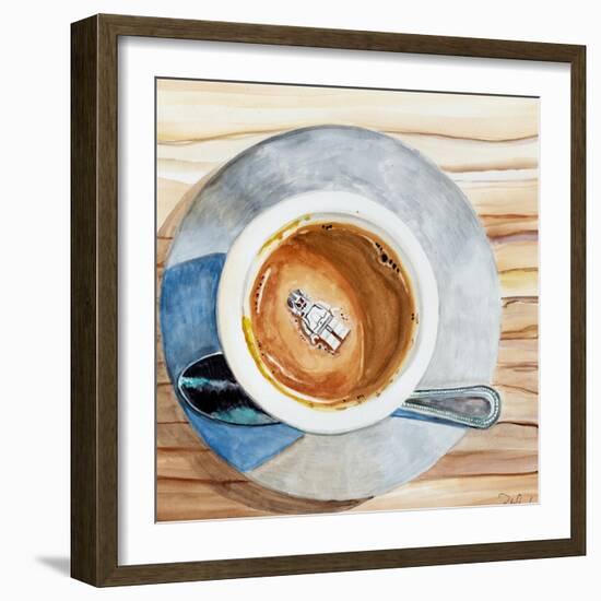 Happy Death by Coffee-Jennifer Redstreake Geary-Framed Art Print