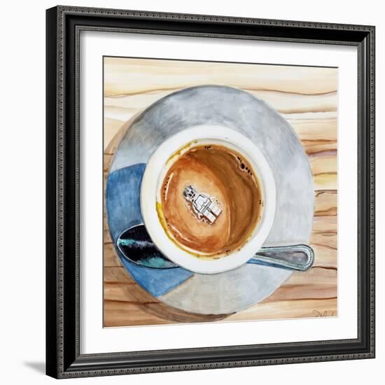 Happy Death by Coffee-Jennifer Redstreake Geary-Framed Art Print