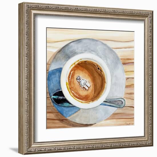 Happy Death by Coffee-Jennifer Redstreake Geary-Framed Art Print