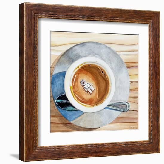 Happy Death by Coffee-Jennifer Redstreake Geary-Framed Art Print