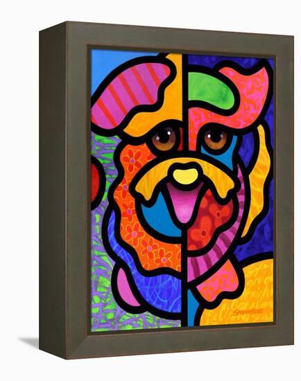 Happy Dog-Steven Scott-Framed Premier Image Canvas