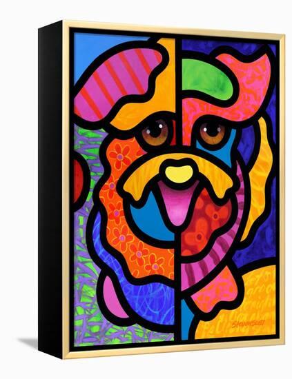 Happy Dog-Steven Scott-Framed Premier Image Canvas