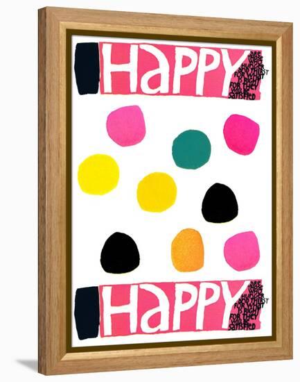 Happy Dots 1-null-Framed Premier Image Canvas