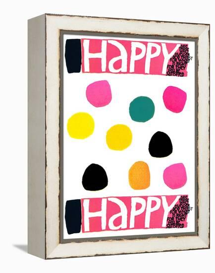 Happy Dots 1-null-Framed Premier Image Canvas