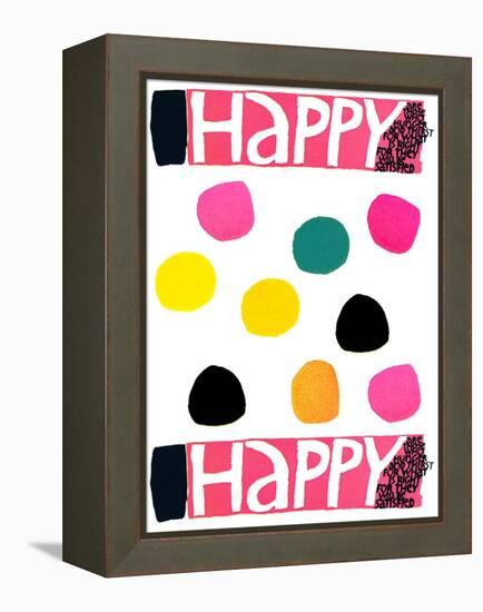 Happy Dots 1-null-Framed Premier Image Canvas