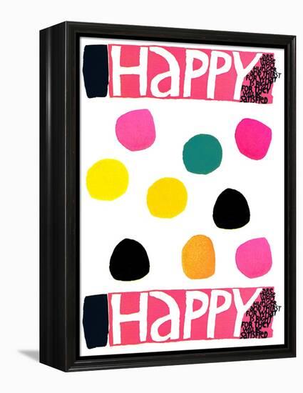 Happy Dots 1-null-Framed Premier Image Canvas