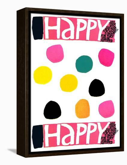 Happy Dots 1-null-Framed Premier Image Canvas